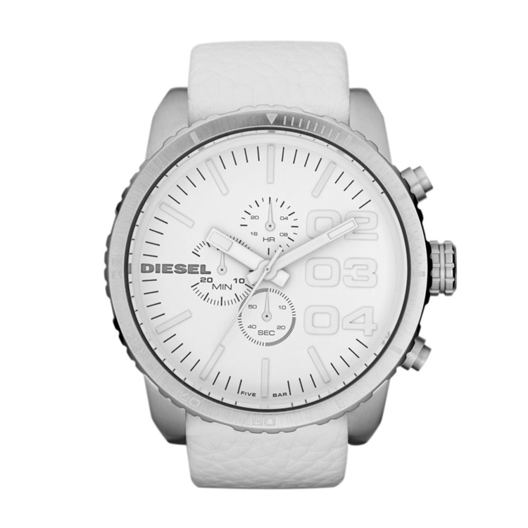 Diesel DZ4240 Horlogeband Wit Leer