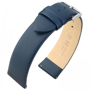 Hirsch Toronto Italiaans Kalfsleer Horlogebandje Blauw