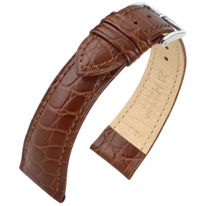 Hirsch Aristocrat Horlogebandje Crocograin Bruin