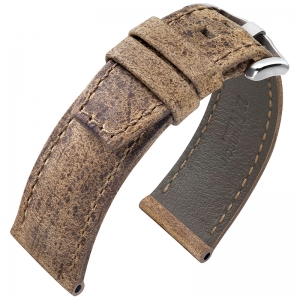 Hirsch Tritone Kudu Horlogeband voor Panerai Koedoe Antilope Leer Mat Bruin