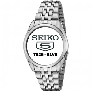 Seiko 5 Horlogeband 7S26-01V0 Type 1 Roestvrij Staal 18mm