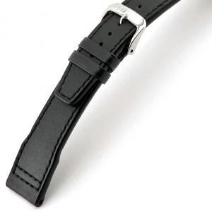 Rios Scirocco Horlogebandje voor IWC Kalfsleer Zwart