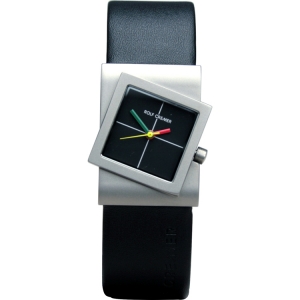 Rolf Cremer Turn 491817 Horlogeband Zwart Leer 22mm