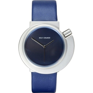 Rolf Cremer Spirale 492317 Horlogeband Blauw Leer 20mm