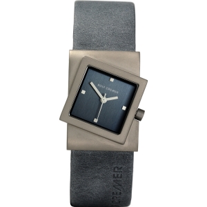 Rolf Cremer Turn 492363 Horlogeband Grijs Leer 22mm
