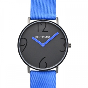 Rolf Cremer "Flat 44" 504810 Horlogeband Blauw Textiel 22mm