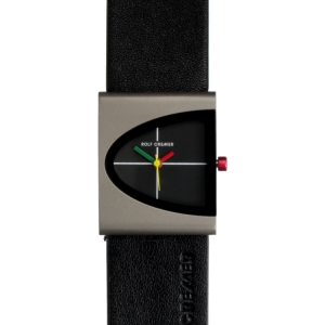 Rolf Cremer Arch 505302 Horlogeband Zwart Leer 24mm 