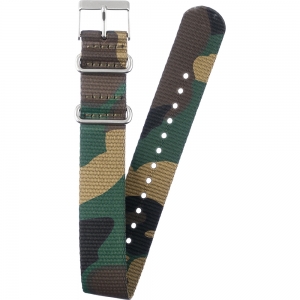 Camouflage Forest ZULU NATO Nylon Horlogeband - 20mm