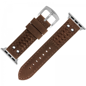 StrapWorks Woven Horlogebandje voor Apple Watch Bruin