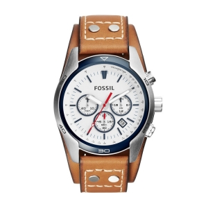 Fossil CH2986 Horlogeband Bruin Leer   