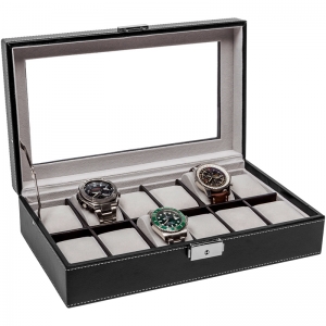 La Royale Classico 12 Horlogebox met Venster - 12 horloges