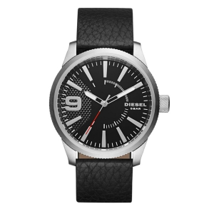 Diesel DZ1766 Horlogeband Zwart Leer