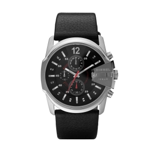 Diesel DZ4182 Horlogeband Zwart Leer