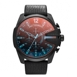 Diesel DZ4323 Horlogeband Zwart Leer 