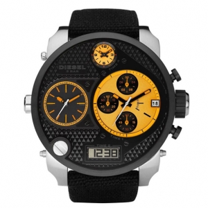 Diesel DZ7234 Horlogeband Zwart Leer 