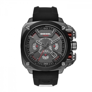 Diesel DZ7356 Horlogeband Zwart Rubber