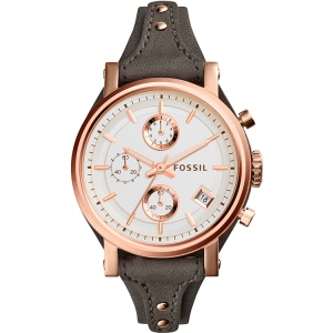 Fossil ES3818 Horlogeband Grijs Leer 