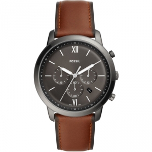 Fossil Neutra Chrono FS5512 Horlogeband Bruin Leer