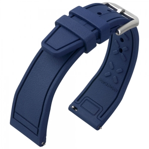 IWC Stijl Horlogeband FKM Rubber Blauw