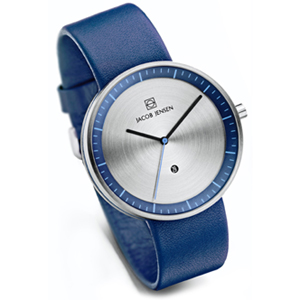 Jacob Jensen horlogeband Strata 272 Blauw Leer 20mm