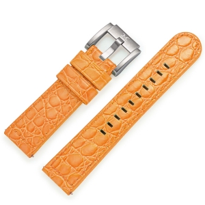 Marc Coblen / TW Steel Horlogeband Oranje Leer Alligator 22mm