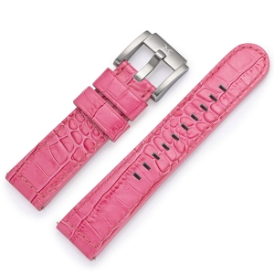 Marc Coblen / TW Steel Horlogeband Roze Leer Alligator 22mm