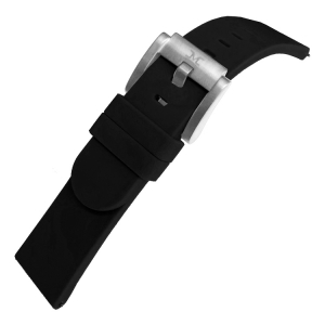 Marc Coblen / TW Steel Silicone Horlogeband Zwart 22mm