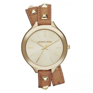 Michael Kors MK2309 Horlogeband Bruin Leer 