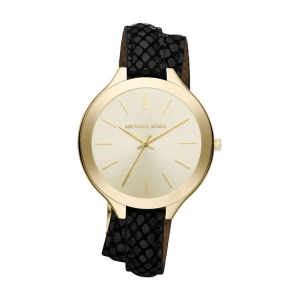 Michael Kors MK2315 Horlogeband Zwart Leer 