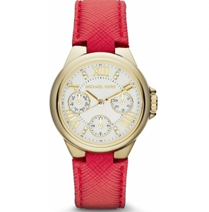 Michael Kors MK2321 Horlogeband Rood Leer  