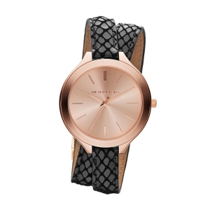 Michael Kors MK2322 Horlogeband Zwart Leer 