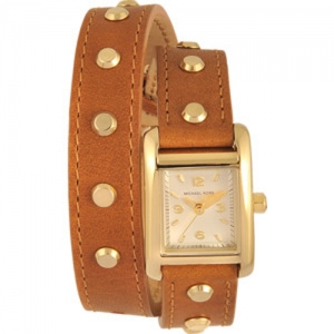 Michael Kors MK2340 Horlogeband Bruin Leer 