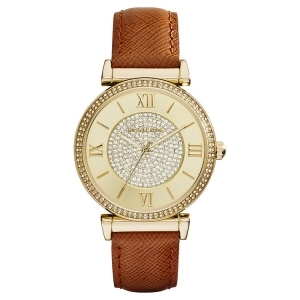 Michael Kors MK2375 Horlogeband Bruin Leer