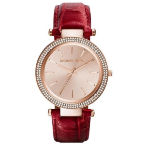 Michael Kors MK2383 Horlogeband Rood Leer 