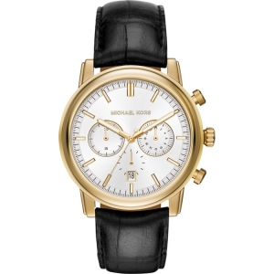 Michael Kors MK8458 Horlogeband Zwart Leer 