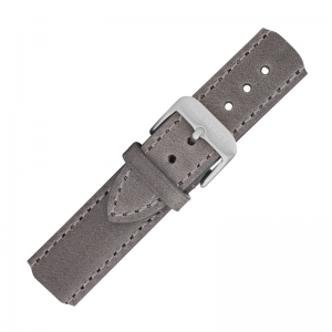 Paul Hewitt Lederen Horlogeband Grijs met Stalen Gesp 20mm