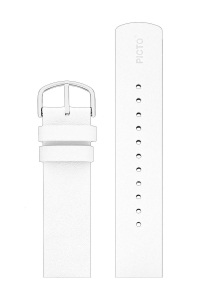 Picto Horlogebandje Wit Leer - 20mm
