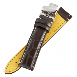 Fromanteel Pendulum Horlogeband met Vouwsluiting Alligatorgrain Bruin XL