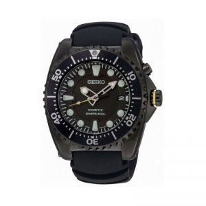 Seiko Prospex Horlogeband SKA427 Zwart Rubber 20mm