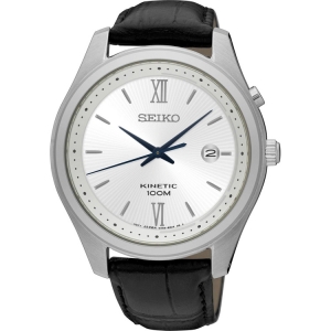 Seiko Kinetic Horlogeband SKA771 Zwart Leer 20mm