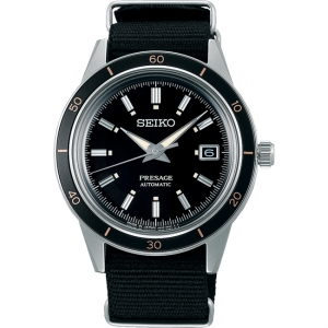 Seiko Presage Horlogeband SRPG09 Zwart Nato 20mm