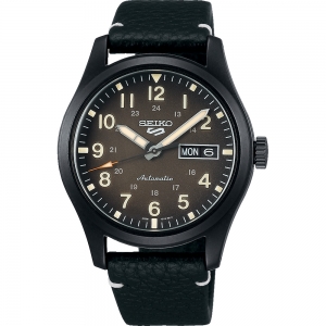 Seiko 5 Sports Horlogeband SRPG41 Zwart Leer 20mm
