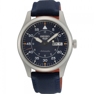 Seiko 5 Sports Horlogeband SRPH31 Blauw Canvas 20mm