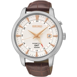 Seiko Kinetic Horlogeband SUN053 Bruin Leer 20mm