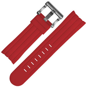 TW Steel Grandeur Tech Horlogebandje Rood Rubber TW124 TW124R - 22mm