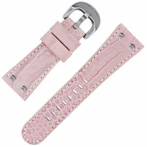 TW Steel Goliath Horlogebandje Roze Kroko Kalfsleer 26mm