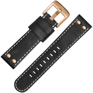TW Steel Horlogebandje CS72, CS74 Zwart 24mm