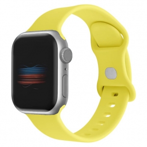 Apple Watch Horlogeband Silicone Rubber Lichtgeel
