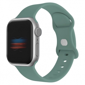 Apple Watch Horlogeband Silicone Rubber Zeegroen