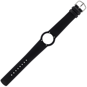 Arne Jacobsen Horlogeband voor Bankers, City Hall, Roman & Station Watch - Zwart